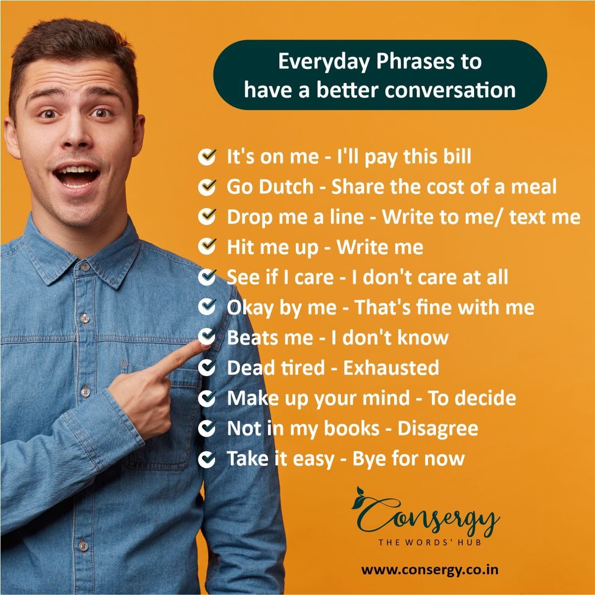 Everyday Phrases to have a better conversation - Consergy